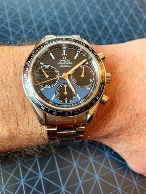 omega speedmaster racing 40mm blue|omega speedmaster 40mm chrono.